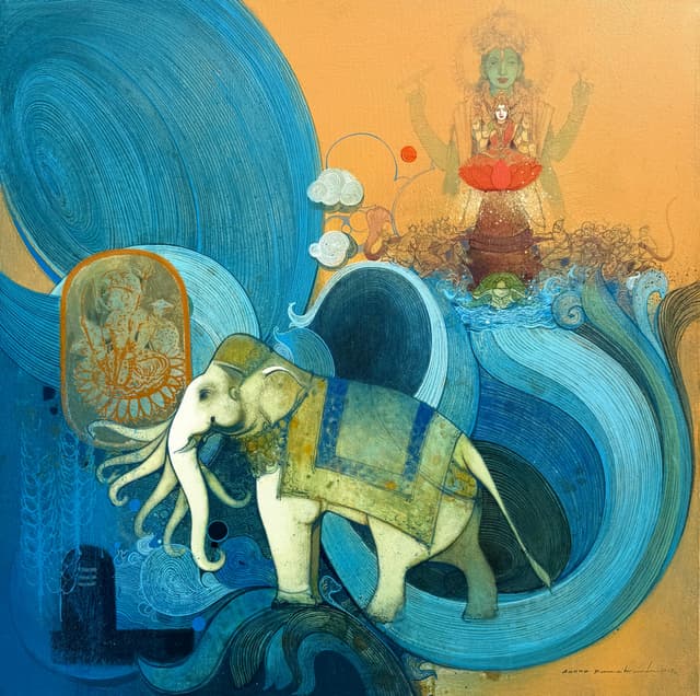 Samudra Manthan - The Arrival of Airavat