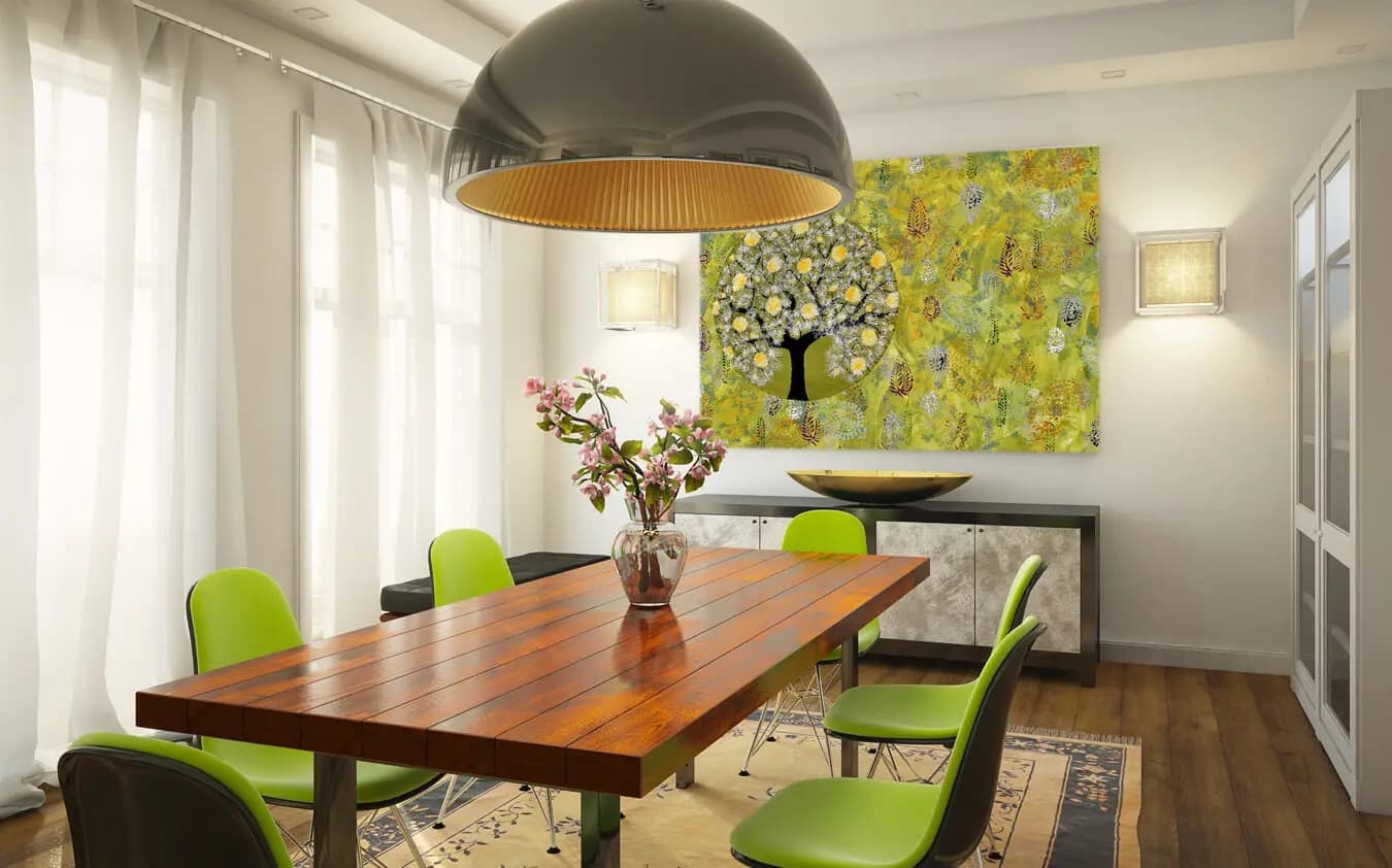 Art Advisory - Elegant Living Room with Artwork