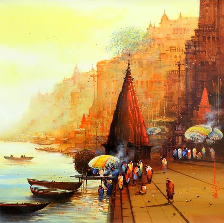 Where the Banaras Ghats Remember - II by Ashif Hossain