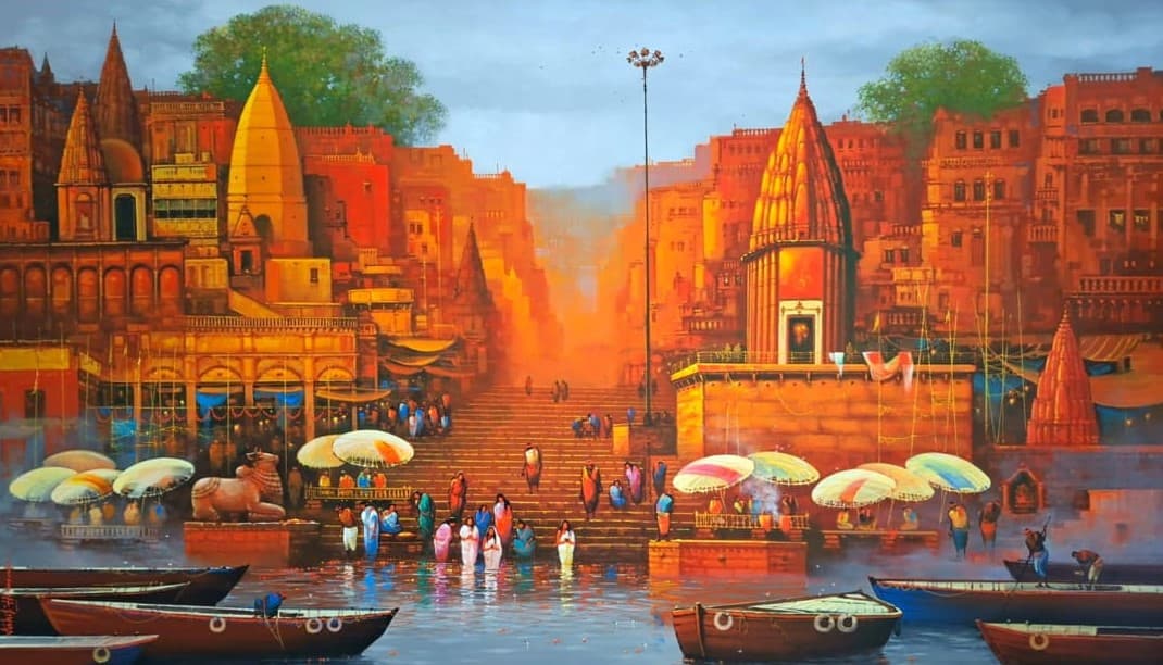 Banaras Held in Golden Light